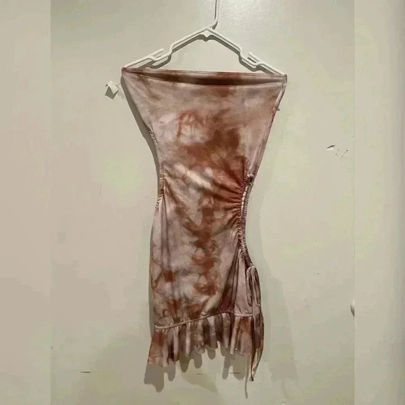 I.Am.Gia Freyr Dress Tan Tie Dye Dress New With Tag - Picture 5 of 8